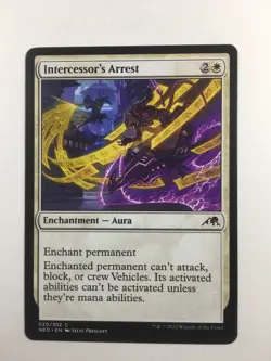 MTG Kamigawa Neon Dynasty Intercessor's Arrest 020/302 Magic the Gathering - Image 1