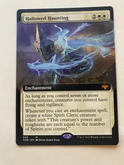 Hallowed Haunting (Extended Art) - Innistrad: Crimson Vow (VOW) mtg 349 - Image 1