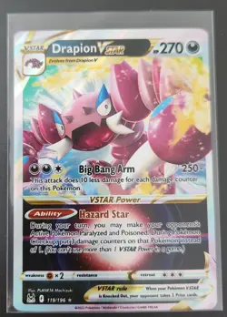 Drapion VSTAR Ultra Rare - 119/196 - Lost Origin Pokemon 2022 - Image 1