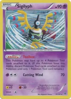 Pokemon - Sigilyph - 41/101 - Holo Rare - Plasma Blast - NM - Image 1