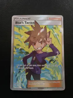 Trainer Blue's Tactics (Full Art) 231/236 Unified Minds Holo *NEAR MINT* Pokemon - Image 1