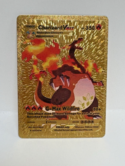 Pokemon VMAX Charizard Gold Foil Fan Art 143/293 G-Max Wildfire - Image 1