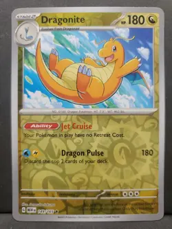 Dragonite 149/165 Rare 151 Pokemon Reverse Holo Near Mint - Image 1