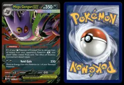 Mega Gengar ex 056/094 Double Rare Phantasmal Flames Pokemon LP - Image 3