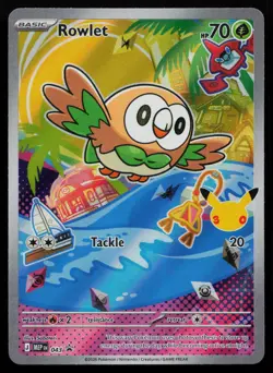 Rowlet - 043 043 ME: Mega Evolution Promo MEP Holo Promo Pokemon NM - Image 1