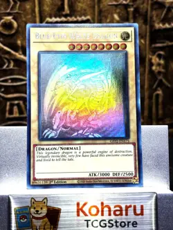 Yugioh Blue-Eyes White Dragon (Ghost Rare) GFP2-EN175 Ghosts from the Past - Image 1