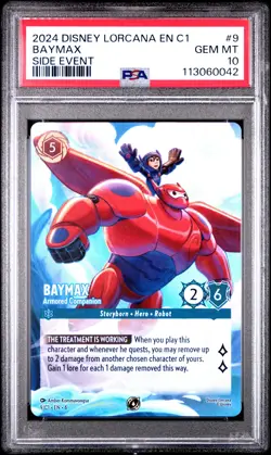 2024 DISNEY LORCANA LORCANA CHALLENGE PROMO BAYMAX - ARMORED COMPANION PSA 10 - Image 1