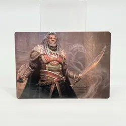 Magic Gathering Lotr Middle Earth Card Art Series Theoden King of Rohan 25/81 - Image 1