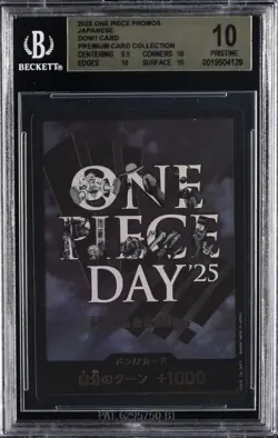2025 ONE PIECE PROMOS JAPANESE PREMIUM CARD COLLECTION DON!! CARD BGS 10 - Image 1