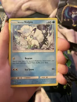 Pokemon Alolan Vulpix & Alolan Ninetales Card Lot Sun & Moon Ultra Prism 5 Cards - Image 5