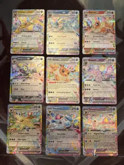9 Card Eevee-lution EX Complete Set NM SV: Prismatic Evolutions English - Image 1