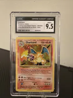 2023 Charizard Classic Collection Holo Pokemon Card 003/034 CGC 9.5 Mint - Image 1