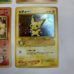 Pokemon Cards Old Back Erika'S Wine Windy Ptera Pichu - Image 5