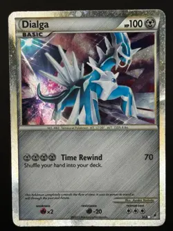 Pokemon TCG: Shiny Dialga - Call of Legends Secret Rare Holo Card #SL2 - DMG - Image 1