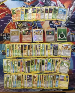Vintage Pokemon Card Lot E Series Fire Latios Eevee Pikachu 90 Cards - Image 1