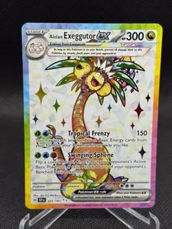 Alolan Exeggutor ex 225/191 SSP Surging Sparks NM Full Art Pokemon Card - Image 1