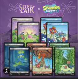1x Lands Under The Sea Secret Lair Sealed Spongebob SquarePants x MTG x1 - Image 2
