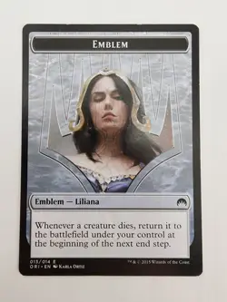 Liliana Heretical Healer Emblem Magic Origins • English MTG - Image 1