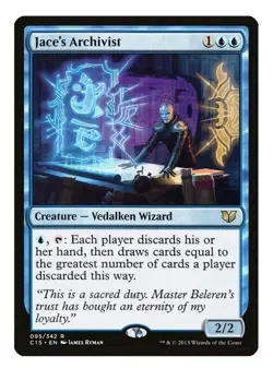 1x MTG Jace's Archivist - C15 Rare! NM Mint! - Image 1