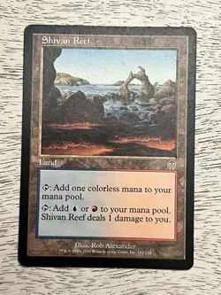 Shivan Reef Apocalypse Regular Rare Land Blue Red 142 2001 Rob Alexander MTG NM - Image 1
