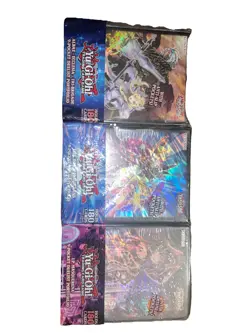 3 DIFFERENT BINDERS YUGIOH KONAMI OFFICIAL THE DARK MAGICIANS 9-POCKET DUELIST - Image 1