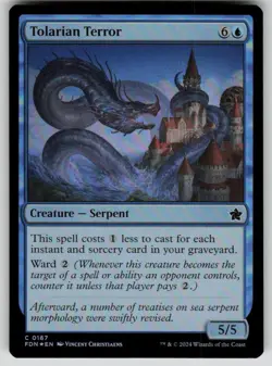 Tolarian Terror Foil C Foundations 167 NM - Image 1