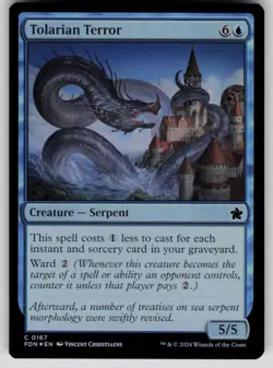 Tolarian Terror Foil C Foundations 167 NM - Image 1