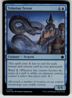 Tolarian Terror Foil C Foundations 167 NM - Image 1