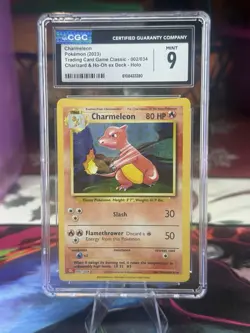 CGC 9 Mint Charmeleon Holo 002/034 Trading Card Game Classic CLC Pokemon - Image 1