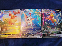 Flareon, Vaporeon, Jolteon Vmax Lot 2021 Premium Collection Jumbo Promo Cards - Image 1