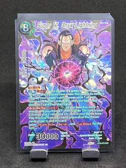 Dragon Ball Super Card Game Super 17 Onyx Lightning SPR Holo Card BT20-073 - Image 1