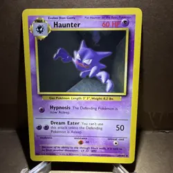 Pokemon Haunter 29/102 BS Base Set Unlimited LP/NM WOTC Vintage Pokemon Card - Image 1
