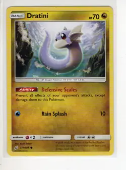 DRATINI TEAM UP SUN & MOON SET POKEMON CARD 117/181 LP - Image 1