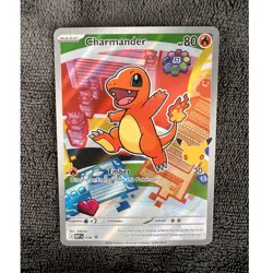 Pokemon TCG Charmander 038 MEP Promo Holo Basic Fire 80 HP Card - Image 1