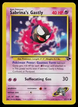 Pokemon Card Gym Heroes Sabrina's Abra 91/132 Common - Image 1