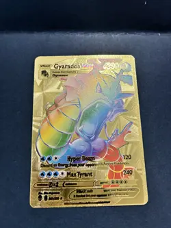 Gold Foil Gyarados VMAX Rainbow Fan Art Card - Image 1