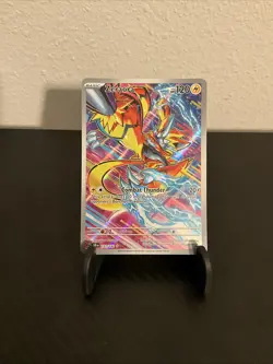 Pokemon TCG Stellar Crown Zeraora Holo Card Illustration Rare 151/142 NM - Image 1