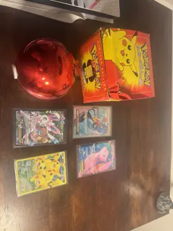 Pokemon Cards - Burger King Gold Pikachu, Sylveon EX, Pikachu, Mew RC, Skyla FA - Image 1