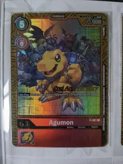 Digimon Card Game - 2nd Anniversary Set - P-001 - Agumon Alt Art Near Mint - Image 1