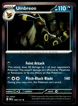 Umbreon #059/131 (HOLO) Prismatic Evolutions Near Mint or Better - Pokemon Card - Image 1