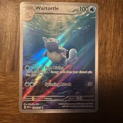 Pokemon Wartortle Illustration Rare Holo 171/165 Scarlet & Violet 151 Card - Image 1