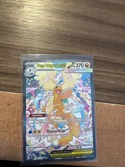 Mega Dragonite EX Pokemon TCG Full Art Holo Card 290/217 370 HP 330 Attack - Image 4