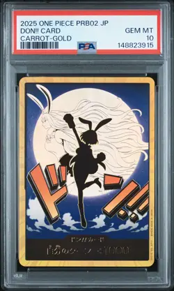 2025 ONE PIECE JAPANESE PRB02-PREMIUM BOOSTER CARROT-GOLD DON!! CARD PSA 10 - Image 1