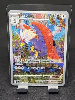 Pokemon Cards Braviary 214/191 Surging Sparks Illustration Rare NM - Image 1