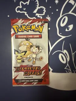Pokemon Destined Rivals Fun Pack 3 Cards Sealed - Image 1