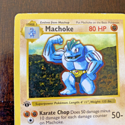 Machoke 34/102 1st Edition Shadowless Regular Base Set HP -Pokemon Card - Image 4