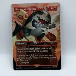 MTG Harmless Offering 0868 Foil Secret Lair Marvel Gwenpool Jeff Land Shark R - Image 2