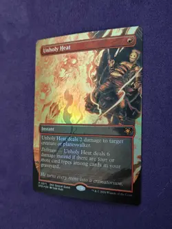 MTG 1x FOIL BORDERLESS Unholy Heat # 71 Special Guests Magic the Gathering NM - Image 2