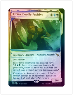 1x Etrata, Deadly Fugitive, Invisible Ink Foil, Magic the Gathering MTG NM - Image 1