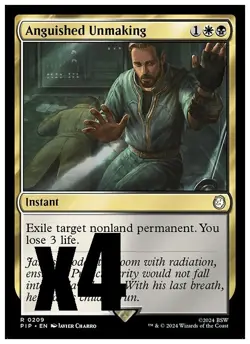 MTG | Anguished Unmaking (x4 Playset) | (NM) Universes Beyond: Fallout - Image 1